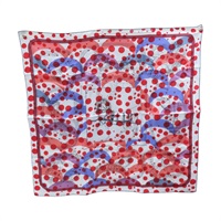 紅/紫/白色 絲綢 Grand Apparat Forever 方巾 65x65【HERMES 愛馬仕】