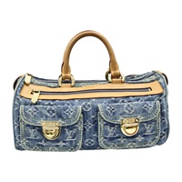 藍色 原花 丹寧布 Neo Speedy 手提包【LOUIS VUITTON LV 路易威登】 M95019