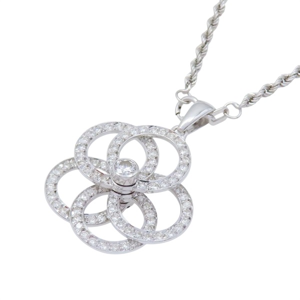18K 白金 鑽石 五環 項鏈【JEWELRY 無品牌珠寶】