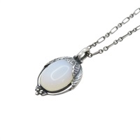 925純銀 白瑪瑙 2010系列 項鏈【GEORG JENSEN 喬治傑生】