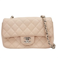 粉色 牛皮 COCO 20 鍊帶肩背包 銀釦【CHANEL 香奈兒】 A69900