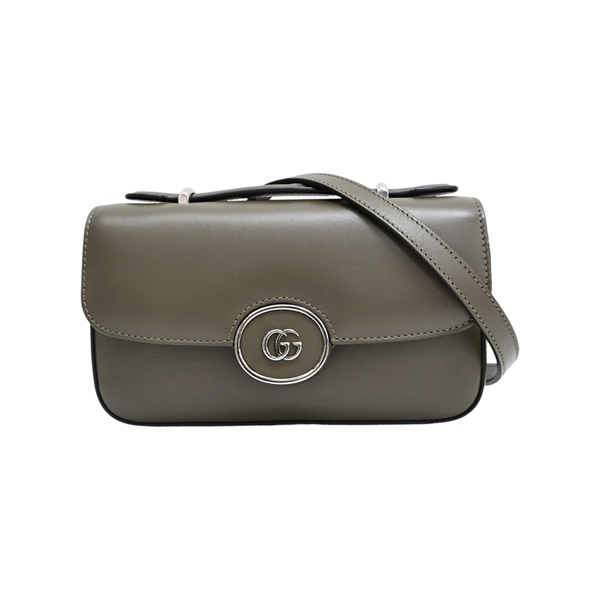 綠色 牛皮 Interlocking G 肩背包 739722【GUCCI 古馳】 739722