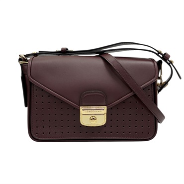 暗紅色 牛皮 Mademoiselle 肩背包【Longchamp 瓏驤】 L1323883009