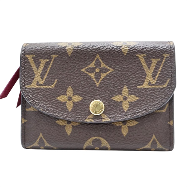 棕色 原花 PVC塗層帆布 扣式卡片零錢包【LOUIS VUITTON LV 路易威登】 M41939