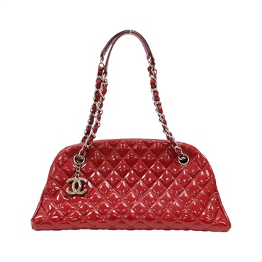 紅色 漆皮 Mademoiselle 肩背包 無卡【CHANEL 香奈兒】 A50557