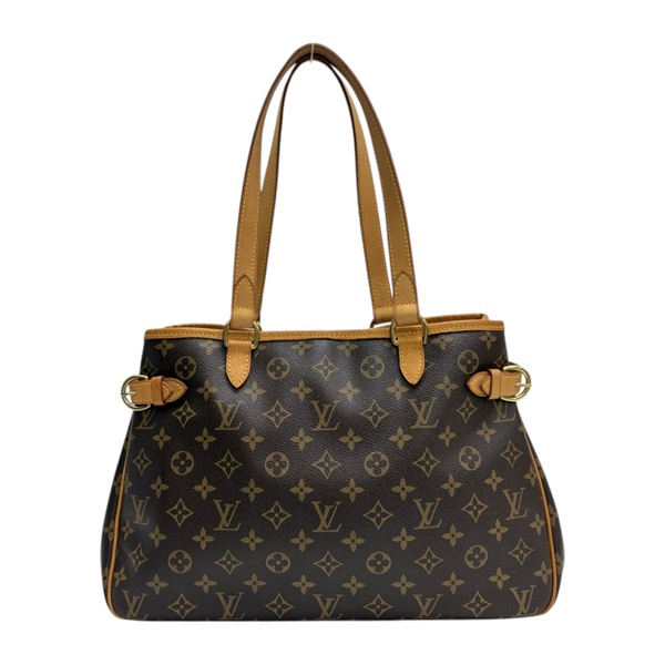 棕色 原花 帆布 Batignolles Horizontal 肩背包【LOUIS VUITTON LV 路易威登】 M51154