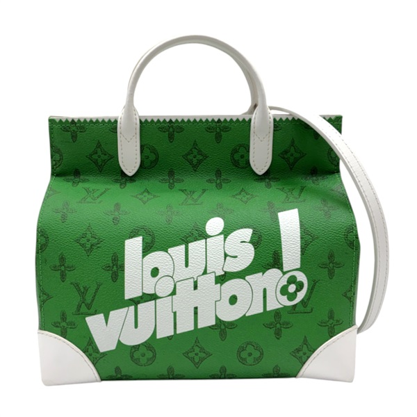 綠色 原花 帆布 Everyday Litter 兩用包【LOUIS VUITTON LV 路易威登】 M80815