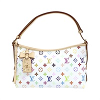 白彩 原花帆布 LVxTM Carryall East West 肩背包【LOUIS VUITTON LV 路易威登】 M27578