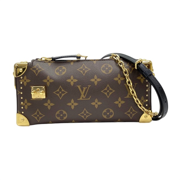 棕色 原花帆布 Slim Trunk 肩背包【LOUIS VUITTON LV 路易威登】 M13147