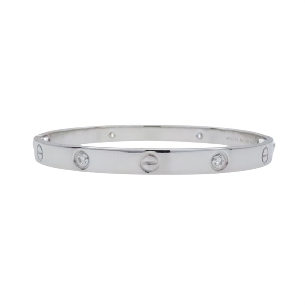 18K白金 LOVE 經典款 4PD 手環 #19【Cartier 卡地亞】 B6087317