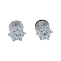 18K白金 1.10/1.11 CT GIA 鑽石 耳環【JEWELRY 無品牌珠寶】 Diamond 3.15g