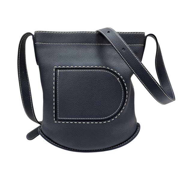 藍色 牛皮 Pin Daily 肩背包【DELVAUX 徳爾沃】 AA0551ATT0ADFPA