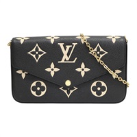 黑色 原花牛皮 Felicie Pochette 肩背包 【LOUIS VUITTON LV 路易威登】 M82479