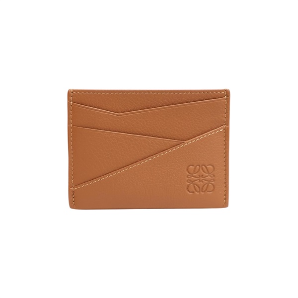 棕色牛皮 Puzzle plain 卡夾 名片夾【LOEWE 羅威】 C510Q77X01