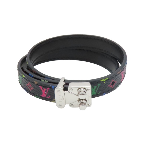 黑彩 原花帆布 LV Signature 手環【LOUIS VUITTON LV 路易威登】 M8967F