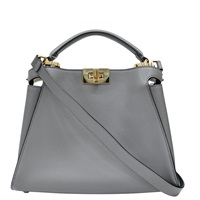 灰色 牛皮 Peekaboo Small 兩用包【FENDI 芬迪】 8BN302