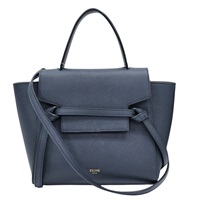藍色 牛皮 Nano Belt 肩背包【CELINE 賽琳】 189003