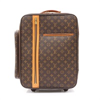 棕色 原花帆布 Trolley 50 Bosphore 行李箱【LOUIS VUITTON LV 路易威登】 M23259