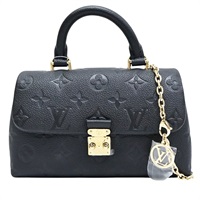 黑色 牛皮壓紋 Nano Madeleine 鍊帶肩背包【LOUIS VUITTON LV 路易威登】 M12144