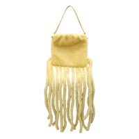 黃色 羊皮 毛絨 Curly Sheerling Fringed Clutch【BOTTEGA VENETA BV 寶緹嘉】 630363