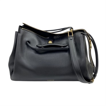 黑色 牛皮 Madrid 大型 兩用包【LOEWE 羅威】 AANBSPBX01
