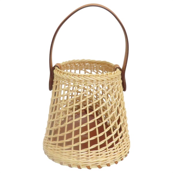 金棕色 柳條編織 Sabot Picnic basket 手提包 U刻【HERMES 愛馬仕】