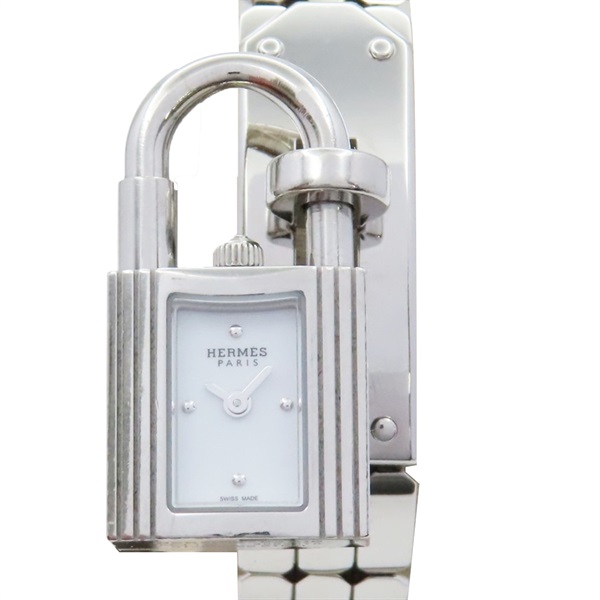 白色錶面 不鏽鋼 Kelly Mini 石英腕錶【HERMES 愛馬仕】 KE4.110