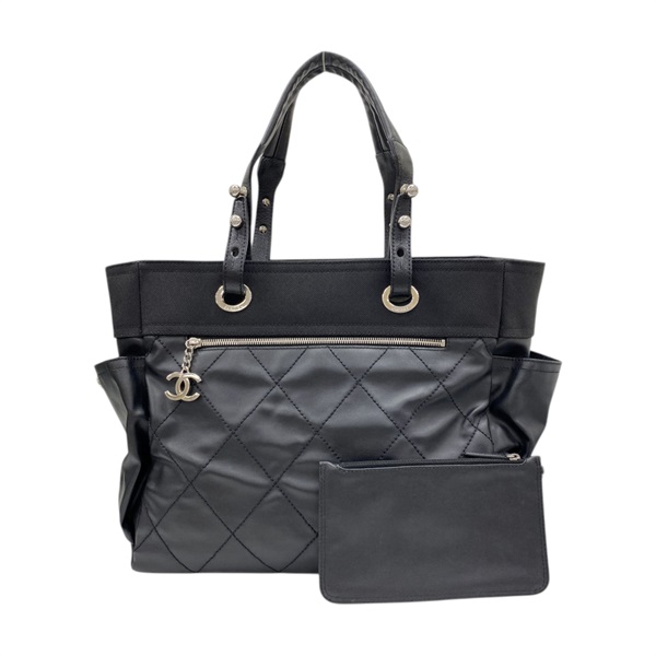 黑色 帆布 Paris Biarritz 托特包 肩背包 無卡【CHANEL 香奈兒】 A34210