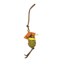 黃/橘/棕色 牛皮 Anagram Pineapple 吊飾【LOEWE 羅威】