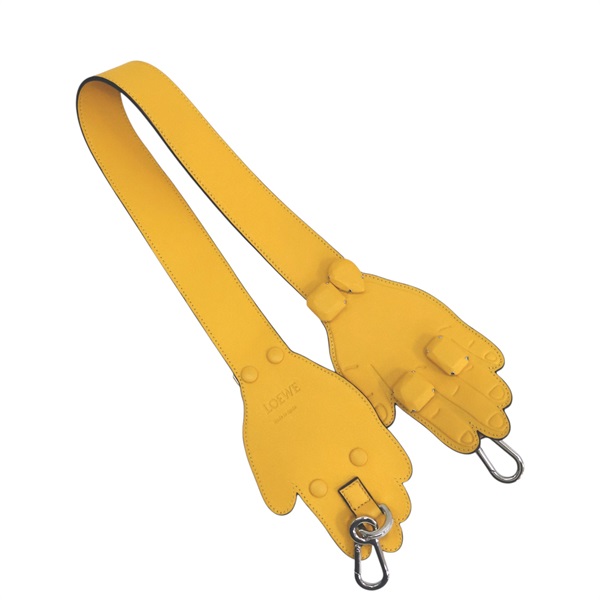 橘色 牛皮 Hand motif strap 背帶【LOEWE 羅威】