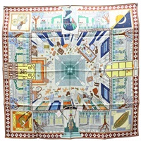 多色 絲綢 Story Scarf 90 絲巾【HERMES 愛馬仕】