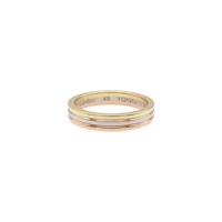 18K三色金 Vendome Louis Band 戒指 49【Cartier 卡地亞】 B4052249
