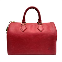 紅色 Epi 水波紋牛皮 Speedy 25 手提包【LOUIS VUITTON LV 路易威登】 M43017