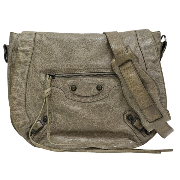棕色 山羊皮 Classic Neo Folk 肩背包【BALENCIAGA 巴黎世家】 285346