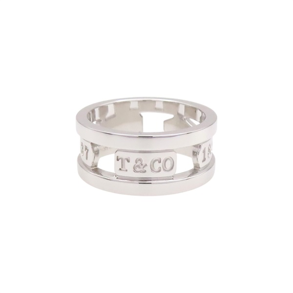 銀色 925純銀 1837 簍空 戒指 14【Tiffany ＆ Co 蒂芬妮】