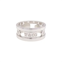 銀色 925純銀 1837 簍空 戒指 14【Tiffany ＆ Co 蒂芬妮】