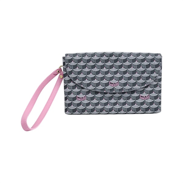 灰色 PVC塗層帆布 Faurever Envelope 手拿包【Faure Le Page 馥瑞樂爵】