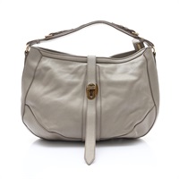 灰色 水牛皮 Bartow Hobo 肩背包【BURBERRY 巴寶莉】 37681151
