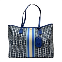 藍/白色 帆布 Gemini Link 肩背包【TORY BURCH 托里·伯奇】 53303