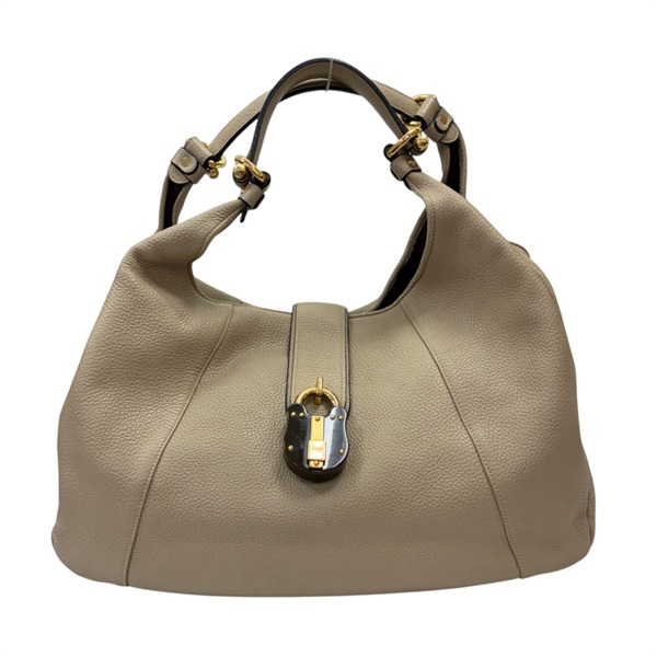 淺棕色 牛皮 Calle Hobo 肩背包【LOEWE 羅威】