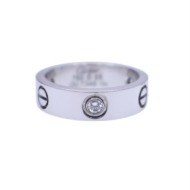 18K白金 3PD鑽石 Love 戒指 55【Cartier 卡地亞】 B4032500