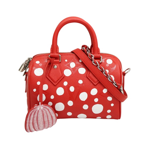 紅色 原花壓紋 牛皮 YK Speedy Bandouliere 20 兩用包【LOUIS VUITTON LV 路易威登】 M46411