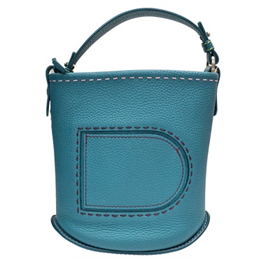 綠色 牛皮 PIN MINI BUCKET 手提包【DELVAUX 徳爾沃】