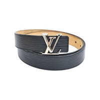 黑色 Epi 水波紋牛皮 皮帶 85cm【LOUIS VUITTON LV 路易威登】 M9553