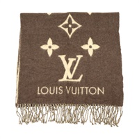 棕色 羊絨 Reykjavik 圍巾【LOUIS VUITTON LV 路易威登】 M71041