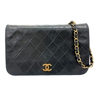 黑色 羊皮 Vintage 肩背包【CHANEL 香奈兒】