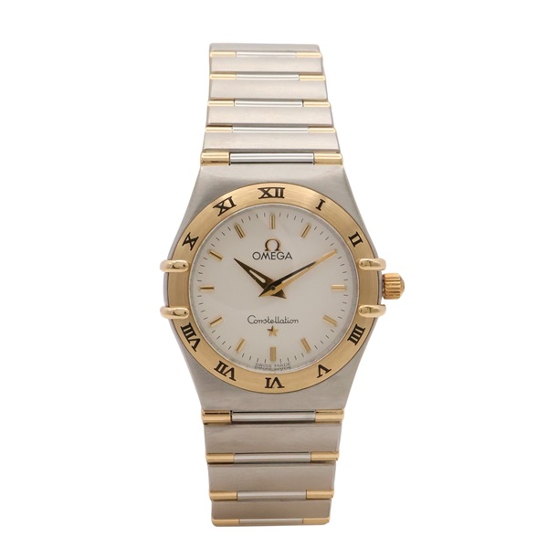 OMEGA 歐米茄 Constellation 2.55mm 腕錶 白色錶盤 18K黃金 不鏽鋼 13723000