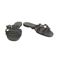 HERMES 愛馬仕 Chaine d'Ancre Rivage Sandals 涼鞋 #36 黑色 橡膠 H181169Z