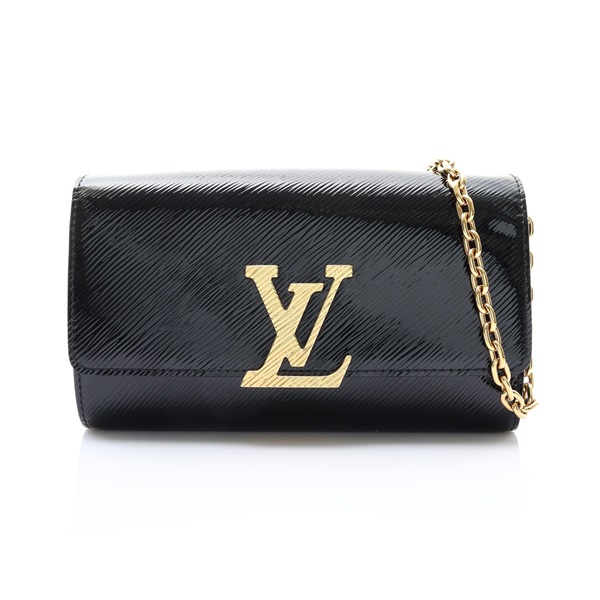 黑色 Epi 水波紋牛皮 Pochette Louise 肩背包 【LOUIS VUITTON LV 路易威登】 M23756
