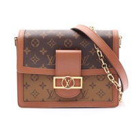 棕色 原花帆布 Dauphine MM 兩用包【LOUIS VUITTON LV 路易威登】 M45958